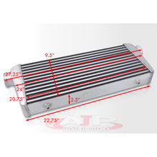 Load image into Gallery viewer, Universal Aluminum Intercooler (Tube &amp; Fin | Overall: 27.5&quot; x 10.25&quot; x 2.75&quot; | Core: 21.0&quot; x 8.75&quot; x 2.5&quot; | Inlet/Outlet: 2.5&quot;)
