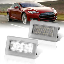 Load image into Gallery viewer, Tesla Model S 2012-2021 / 3 2017-2022 / X 2016-2021 / Y 2020-2022 2-Piece Left &amp; Right Interior White SMD LED Door Courtesy Lights Clear Len
