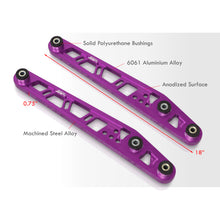 Load image into Gallery viewer, JDM Sport Honda Civic 1996-2000 Rear Lower Control Arms Purple with Black Bushings
