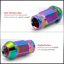 Load image into Gallery viewer, JDM Sport M12 X 1.5 Aluminum Open Lug Nuts Multi Color (4 Piece)
