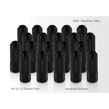 Load image into Gallery viewer, M12 x 1.5 Open Lug Nuts Black (20 Piece)
