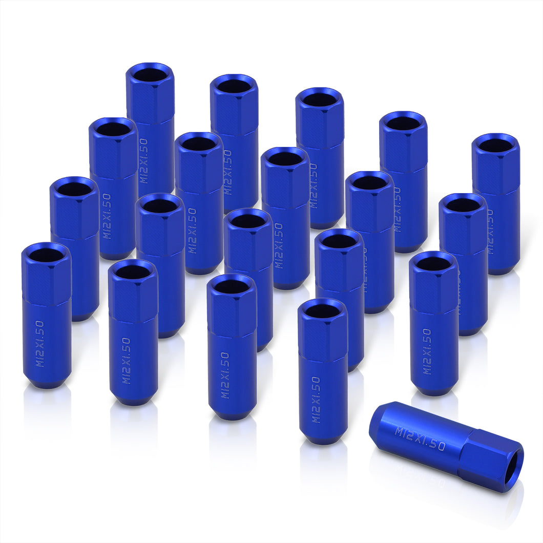 M12 x 1.5 Open Lug Nuts Blue (20 Piece)