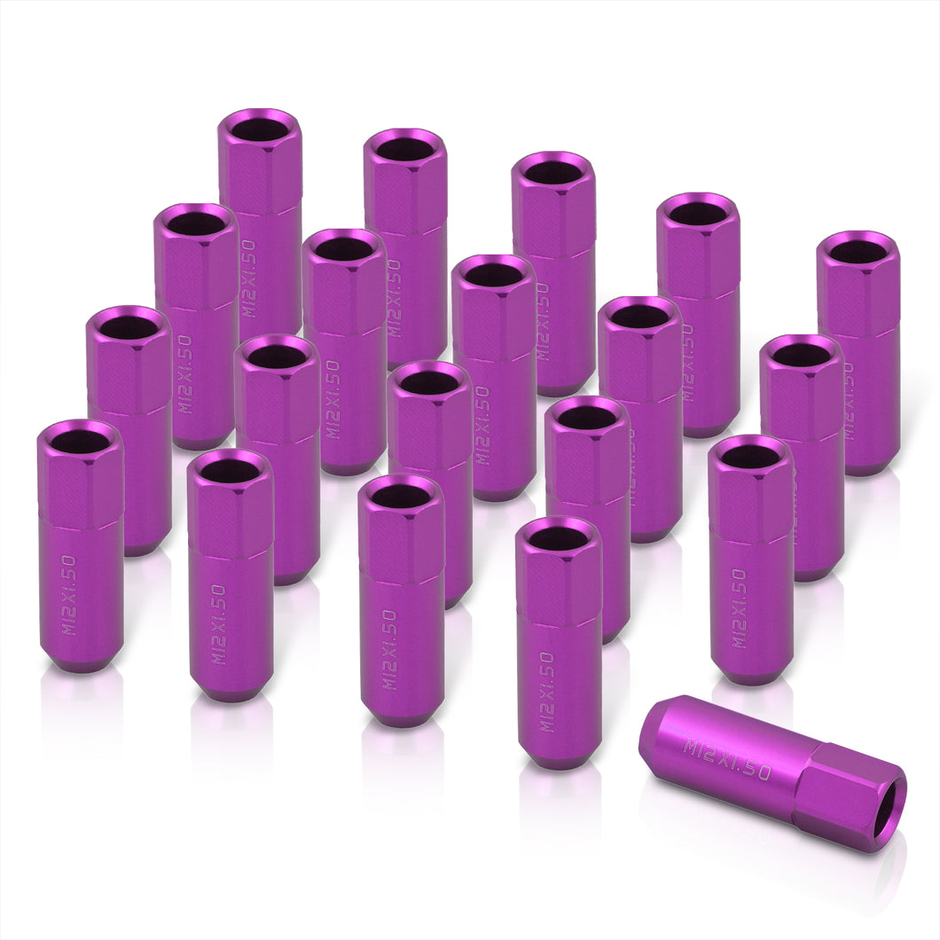 M12 x 1.5 Open Lug Nuts Purple (20 Piece)