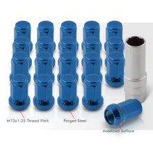 Load image into Gallery viewer, M12 x 1.25 OEM Style Steel Lug Nuts Blue (20 Piece)
