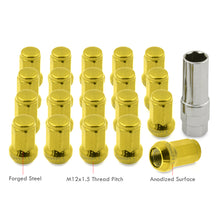 Load image into Gallery viewer, M12 x 1.5 OEM Style Steel Lug Nuts Gold (20 Piece)
