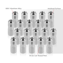 Load image into Gallery viewer, M12 x 1.25 Aluminum Closed Lug Nuts Silver (20 Piece)
