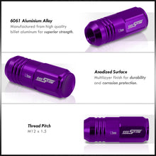 Load image into Gallery viewer, M12 x 1.5 Aluminum Closed Lug Nuts Purple (20 Piece)
