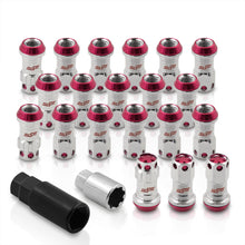 Load image into Gallery viewer, M12 x 1.25 Steel Body Lug Nuts Chrome Body Pink Cap (20 Piece)
