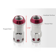 Load image into Gallery viewer, M12 x 1.5 Steel Body Lug Nuts Chrome Body Pink Cap (20 Piece)
