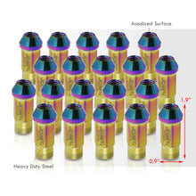 Load image into Gallery viewer, JDM Sport M12 x 1.25 Heavy Duty Steel Lug Nuts Neo Chrome (20 Piece)
