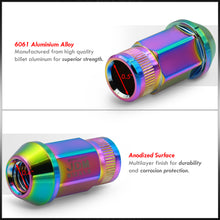 Load image into Gallery viewer, JDM Sport M12 X 1.5 Aluminum Open Lug Nuts Multi Color (16 Piece)
