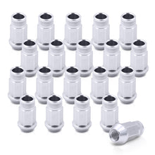 Load image into Gallery viewer, JDM Sport M12 X 1.5 Aluminum Open Lug Nuts Silver (20 Piece)
