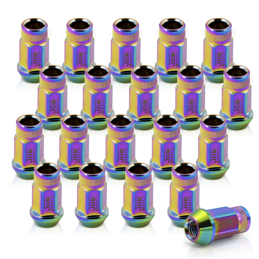 JDM Sport M12 X 1.5 Aluminum Open Lug Nuts Multi Color (20 Piece)