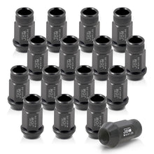 Load image into Gallery viewer, JDM Sport M12 X 1.25 Aluminum Open Lug Nuts Gun Metal (16 Piece)
