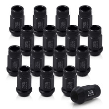 Load image into Gallery viewer, JDM Sport M12 X 1.5 Aluminum Open Lug Nuts Black (16 Piece)
