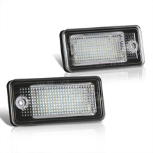 Load image into Gallery viewer, Audi A3 A4 A5 A6 A8 Q7 White SMD LED License Plate Lights Clear Len
