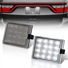 Load image into Gallery viewer, Dodge Durango 2014-2022 White SMD LED License Plate Lights Clear Len
