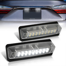 Load image into Gallery viewer, Lexus ES300 IS300 GS300 RX300 / Toyota Camry Echo Prius Verso White SMD LED License Plate Lights Clear Len
