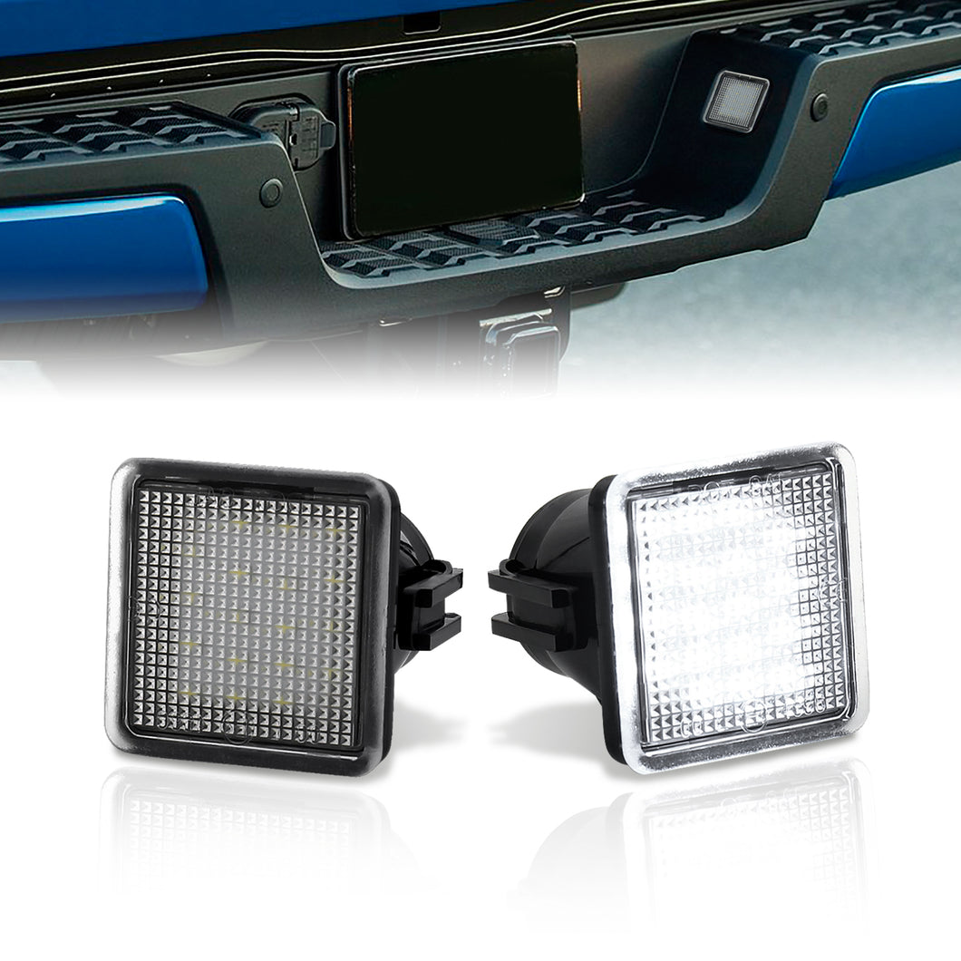 Toyota Tacoma 2016-2023 / Tundra 2014-2021 White SMD LED License Plate Lights Clear Len
