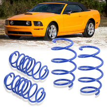 Load image into Gallery viewer, Ford Mustang 2005-2014 Lowering Springs Blue (V6 Drop Front ~1.1&quot; / Rear ~1.9&quot;) (V8 Drop Front ~ 1.5&quot; / Rear ~ 2.2&quot;)
