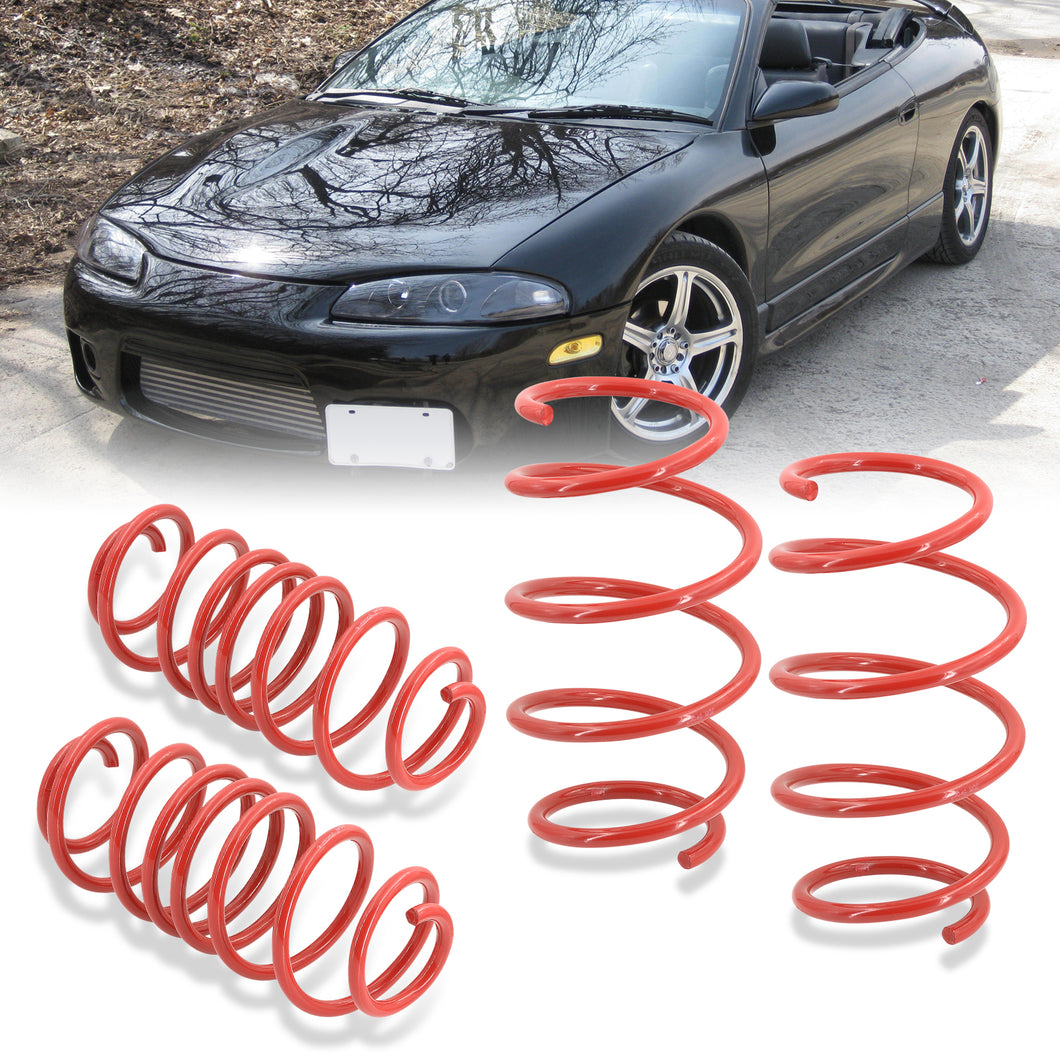 Mitsubishi Eclipse 1995-1999 / Eagle Talon 1995-1998 Lowering Springs Red (Front ~1.5