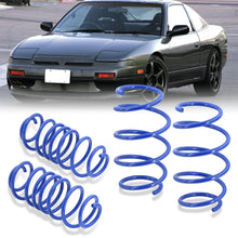 Load image into Gallery viewer, Nissan 240SX S13 1989-1994 Lowering Springs Blue (Front ~1.5&quot; / Rear ~1.2&quot;)
