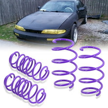 Load image into Gallery viewer, Nissan 240SX S14 1995-1998 Lowering Springs Purple (Front ~1.4&quot; / Rear ~1.0&quot;)
