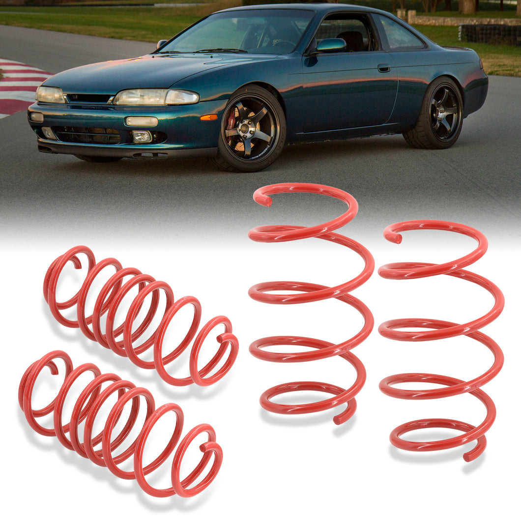 Nissan 240SX S14 1995-1998 Lowering Springs Red (Front ~1.4