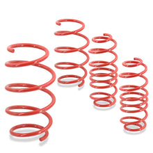 Load image into Gallery viewer, Volkswagen Golf 1999-2005 / Jetta 4CYL 1999-2005 Lowering Springs Red (Golf Front ~1.8&quot; / Rear ~1.8&quot;) (Jetta Front ~1.8&quot; / Rear ~1.3&quot;)
