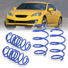 Load image into Gallery viewer, Hyundai Genesis Coupe 2010-2016 Lowering Springs Blue (Front ~1.5&quot; / Rear ~1.2&quot;)
