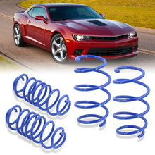 Load image into Gallery viewer, Chevy Camaro V8 2010-2015 Lowering Springs Blue (Front ~1.0&quot; / Rear ~1.0&quot;)
