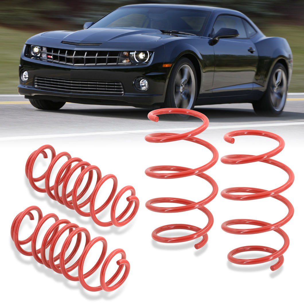 Chevy Camaro 3.6L V6 2010-2015 3.6L V6 Lowering Springs Red (Front ~1.0