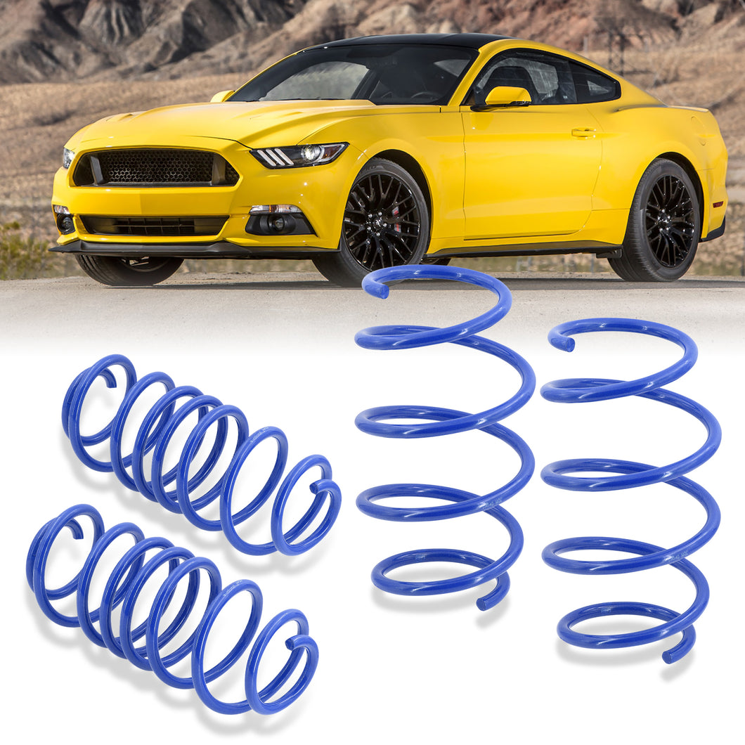 Ford Mustang 2015-2021 Lowering Springs Blue (Front ~1.0