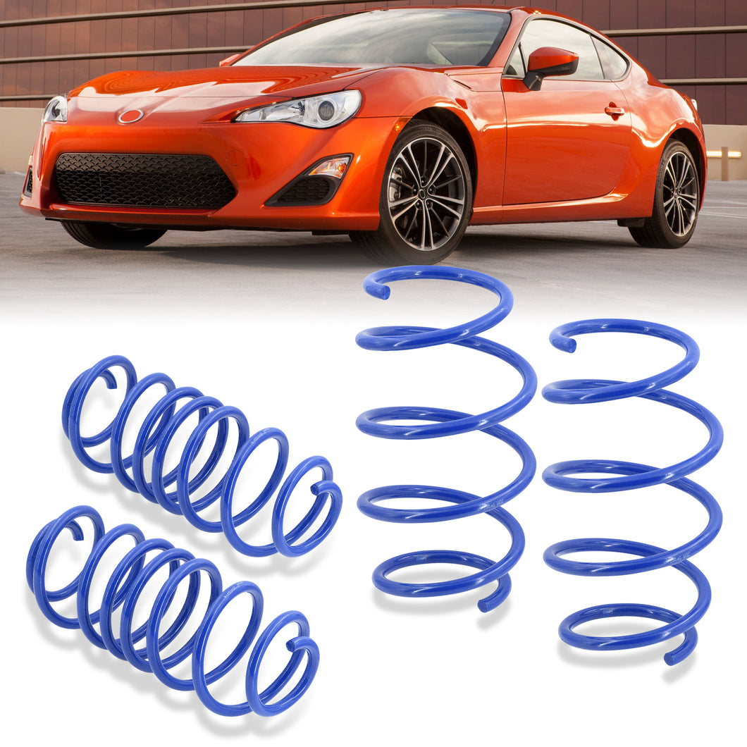 Scion FRS 2013-2016 / Toyota 86 2017-2020 / Subaru BRZ 2013-2020 Lowering Springs Blue (Front ~2.0