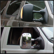 Load image into Gallery viewer, Ford F250 F350 F450 F550 F650 2003-2007 / Excursion 2000-2005 Front 2-in-1 Function LED Side Mirror Signal Marker Lights Clear Len
