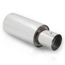 Load image into Gallery viewer, Universal 3&quot; Inlet / 4&quot; Straight Tip N1 Style Stainless Steel Exhaust Muffler Chrome
