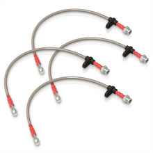 Load image into Gallery viewer, Honda Civic 1996-2000 Stainless Steel Braided Oil Brake Lines Silver (Models with Rear Disc Only)
