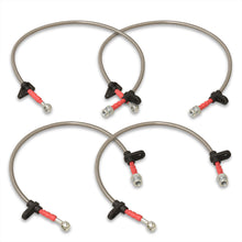 Load image into Gallery viewer, Acura Integra 1990-1993 Stainless Steel Braided Oil Brake Lines Silver
