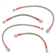 Load image into Gallery viewer, Nissan 240SX S13 1989-1994 Stainless Steel Braided Oil Brake Lines Silver
