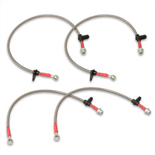 Load image into Gallery viewer, Honda Prelude 1992-1996 Stainless Steel Braided Oil Brake Lines Silver
