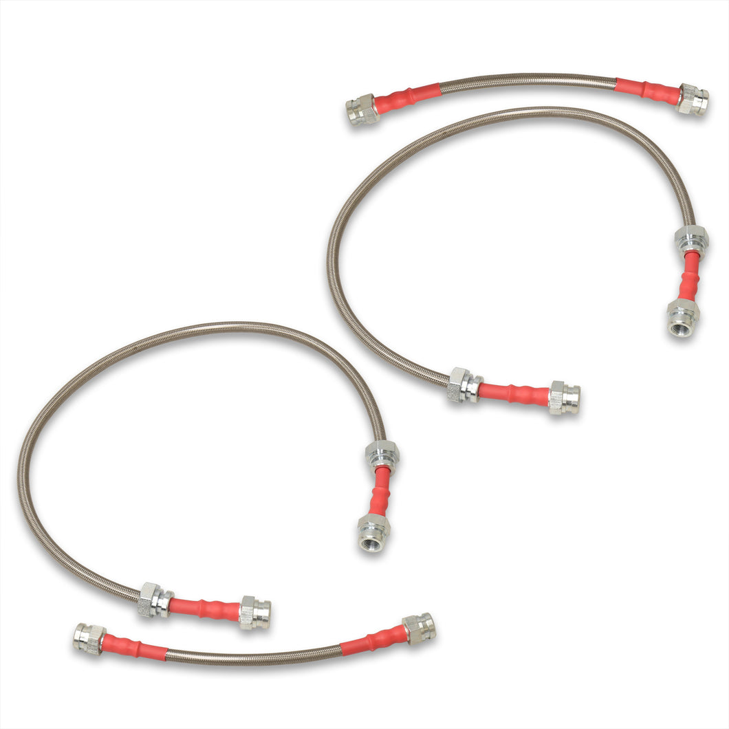 Nissan 300ZX 1990-1996 Stainless Steel Braided Oil Brake Lines Silver