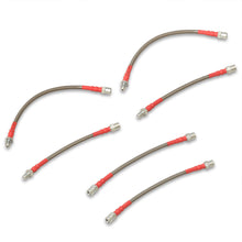 Load image into Gallery viewer, BMW 3 Series E30 1984-1991 Stainless Steel Braided Oil Brake Lines Silver
