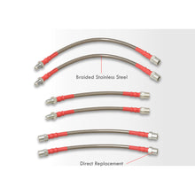Load image into Gallery viewer, BMW 3 Series E30 1984-1991 Stainless Steel Braided Oil Brake Lines Silver
