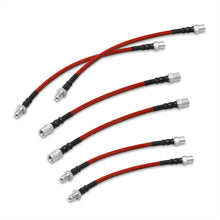Load image into Gallery viewer, BMW 3 Series E30 1984-1991 Stainless Steel Braided Oil Brake Lines Red

