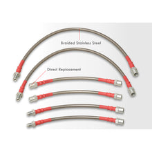 Load image into Gallery viewer, BMW 3 Series E36 1992-1998 / 5 Series E34 1987-1995 / 7 Series 1988-1994 Stainless Steel Braided Oil Brake Lines Silver
