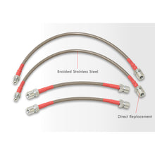 Load image into Gallery viewer, Porsche 944 1982-1989 Stainless Steel Braided Oil Brake Lines Silver
