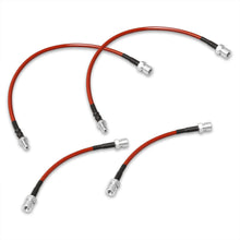 Load image into Gallery viewer, Porsche 944 1982-1989 Stainless Steel Braided Oil Brake Lines Red
