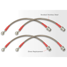 Load image into Gallery viewer, Lexus IS300 2001-2005 Stainless Steel Braided Oil Brake Lines Silver
