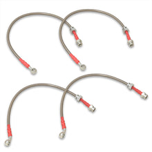 Load image into Gallery viewer, Nissan Sentra 1991-1994 / NX200 1991-1993 Stainless Steel Braided Oil Brake Lines Silver
