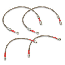 Load image into Gallery viewer, Toyota Supra 1986-1991 Stainless Steel Braided Oil Brake Lines Silver
